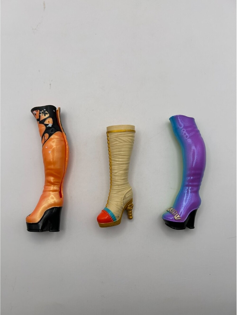 Fashion Doll Boots Lot of 4 Single Rainbow High Poppy Amaya Monster High Cleo